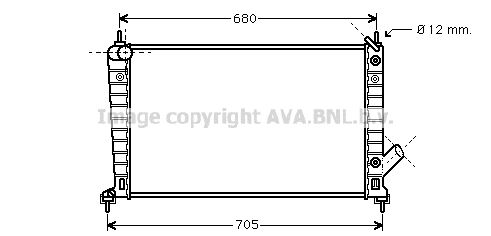 AVA QUALITY COOLING Radiaator,mootorijahutus SB2062